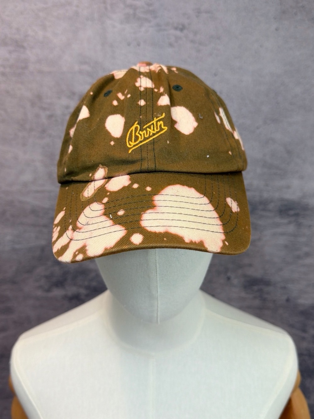Brixton olive green and Pink tie dye Cap - Picture 4 of 6